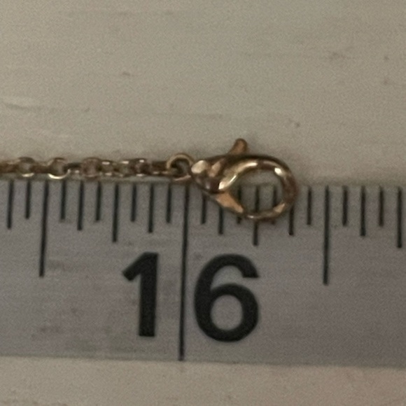 16” Cat & Jack necklace & 1” double sided bezel set pink enamel heart pendant - Picture 12 of 14